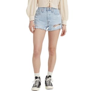 Levi's 501 Original High Rise Distressed Jean Shorts | Size 27